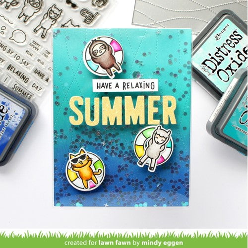 Simon Says Stamp! Lawn Fawn STITCHED RIPPLE BACKDROP Die Cut lf2888 | color-code:ALT2