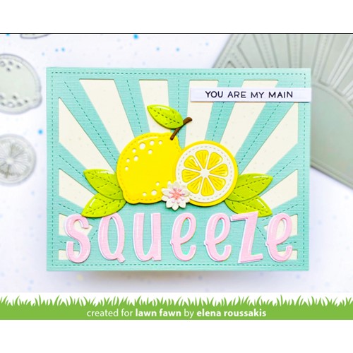 Simon Says Stamp! Lawn Fawn ZESTY LEMON Die Cuts lf2879