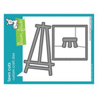Simon Says Stamp! Lawn Fawn CANVAS AND EASEL Die Cuts lf2874