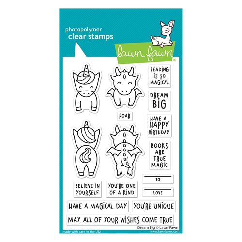 Simon Says Stamp! Lawn Fawn DREAM BIG Clear Stamps lf2869