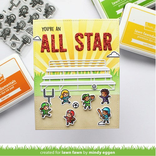 Simon Says Stamp! Lawn Fawn TINY SPORTS FRIENDS Clear Stamps lf2865