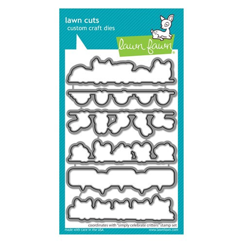 Simon Says Stamp! Lawn Fawn SIMPLY CELEBRATE CRITTERS Die Cuts lf2861