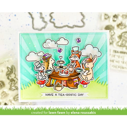 Simon Says Stamp! Lawn Fawn TEA-RRIFIC DAY Clear Stamps lf2856