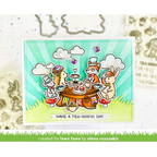 Simon Says Stamp! Lawn Fawn SET TEA-RRIFIC DAY ADD-ON Clear Stamps and Dies m2lftda
