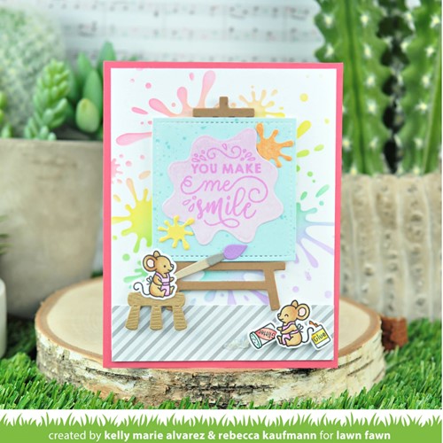 Simon Says Stamp! Lawn Fawn SET JUST ADD GLITTER Clear Stamps and Dies m2lfjag