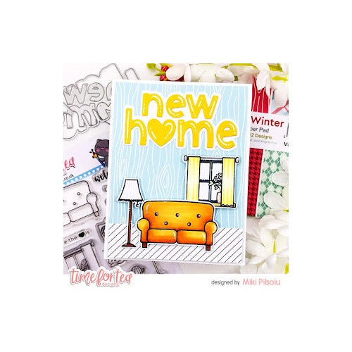 Simon Says Stamp! Time For Tea Designs HOME IS WHERE THE HEART IS Clear Stamps