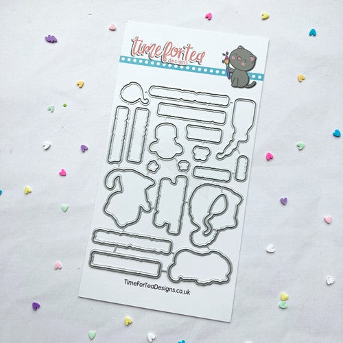 Simon Says Stamp! Time For Tea Designs KITTY CAPERS Dies