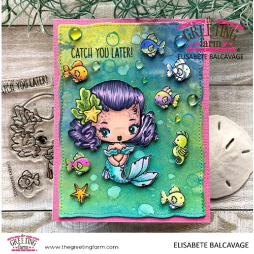 Simon Says Stamp! The Greeting Farm CHEEKY MERMAIDS Clear Stamps tgf626 | color-code:ALT3