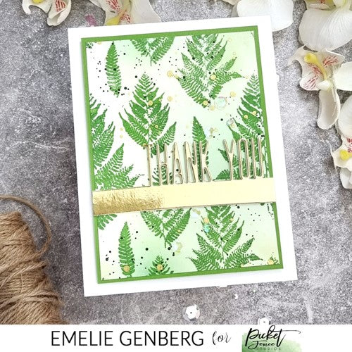 Simon Says Stamp! Picket Fence Studios GRUNGE FOLIAGE Clear Stamp bb186*