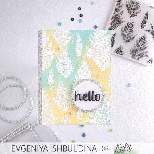 Simon Says Stamp! Picket Fence Studios GRUNGE FOLIAGE Clear Stamp bb186*