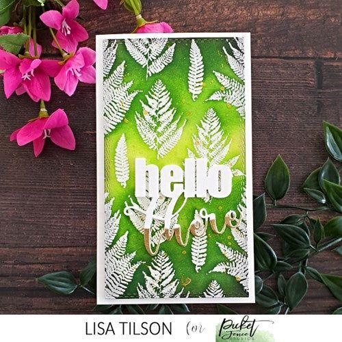 Simon Says Stamp! Picket Fence Studios GRUNGE FOLIAGE Clear Stamp bb186*