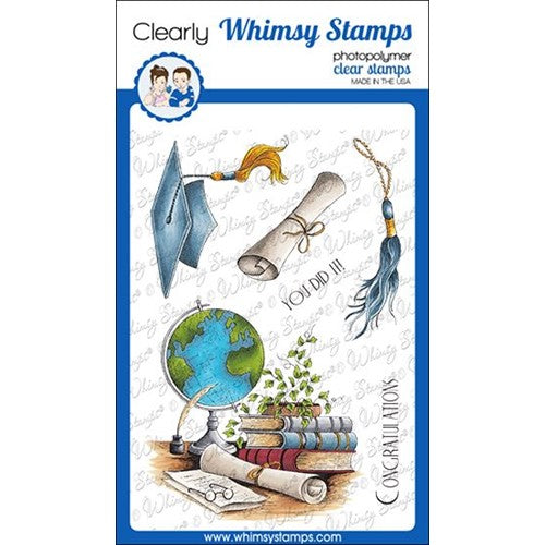 Simon Says Stamp! Whimsy Stamps GRADUATION Clear Stamps DA1173