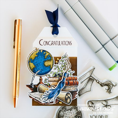 Simon Says Stamp! Whimsy Stamps GRADUATION Clear Stamps DA1173