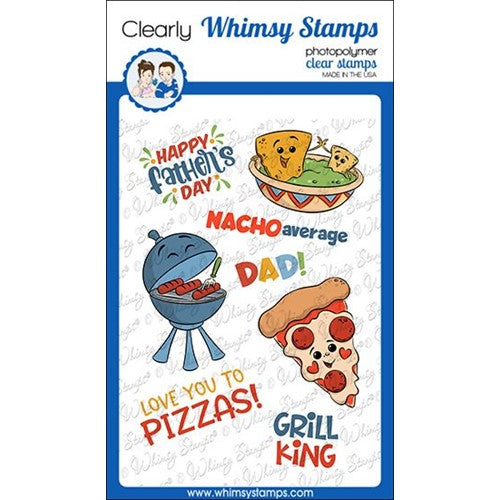 Simon Says Stamp! Whimsy Stamps DAD'S DAY Clear Stamps KHB196a