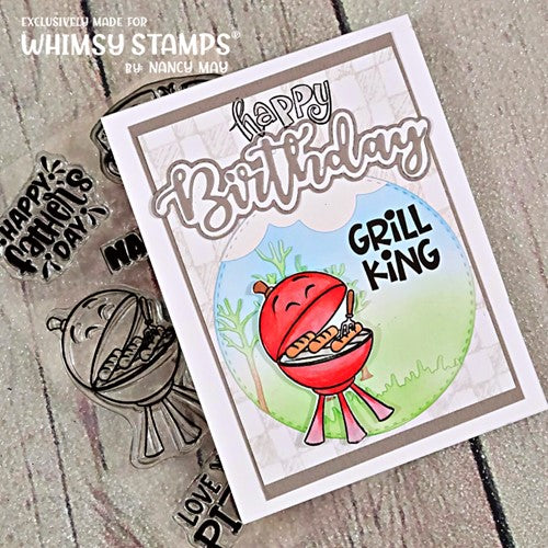 Simon Says Stamp! Whimsy Stamps DAD'S DAY Clear Stamps KHB196a
