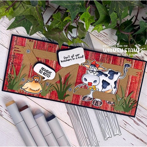 Simon Says Stamp! Whimsy Stamps SOUTHERN HEIFER Outline Dies WSD399a