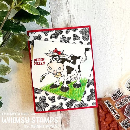 Simon Says Stamp! Whimsy Stamps SOUTHERN HEIFER Clear Stamps CWSD411