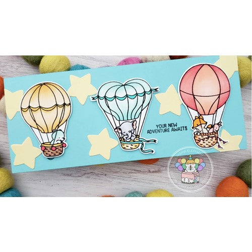 Simon Says Stamp! Mama Elephant Clear Stamps HOT AIR BALLOON