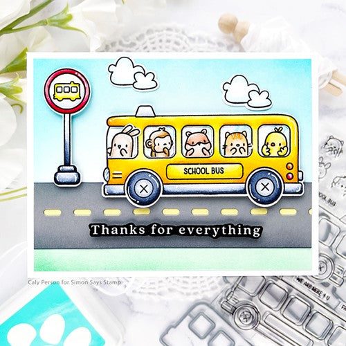 Simon Says Stamp! Mama Elephant Clear Stamps LITTLE AGENDA BUS | color-code:ALT2