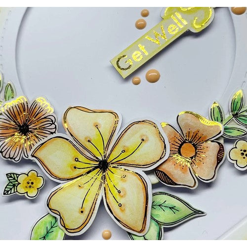 Simon Says Stamp! Julie Hickey Designs FLORAL FANCIES Die Cut Foilables