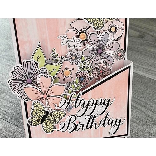 Simon Says Stamp! Julie Hickey Designs FLORAL FANCIES Die Cut Foilables