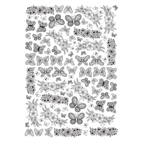 Simon Says Stamp! Julie Hickey Designs BUTTERFLIES AND BLOOMS Die Cut Foilables