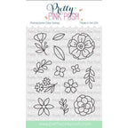 Simon Says Stamp! Pretty Pink Posh SPRING FLOWERS Clear Stamps