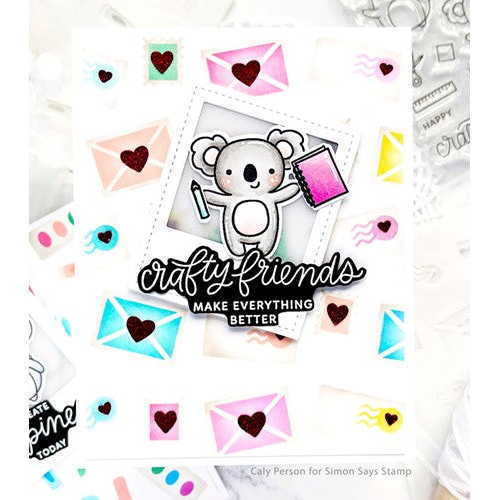 Simon Says Stamp! Pretty Pink Posh CRAFTY CRITTERS Clear Stamps | color-code:ALT2