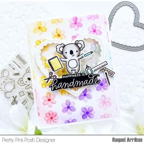Simon Says Stamp! Pretty Pink Posh CRAFTY CRITTERS Clear Stamps