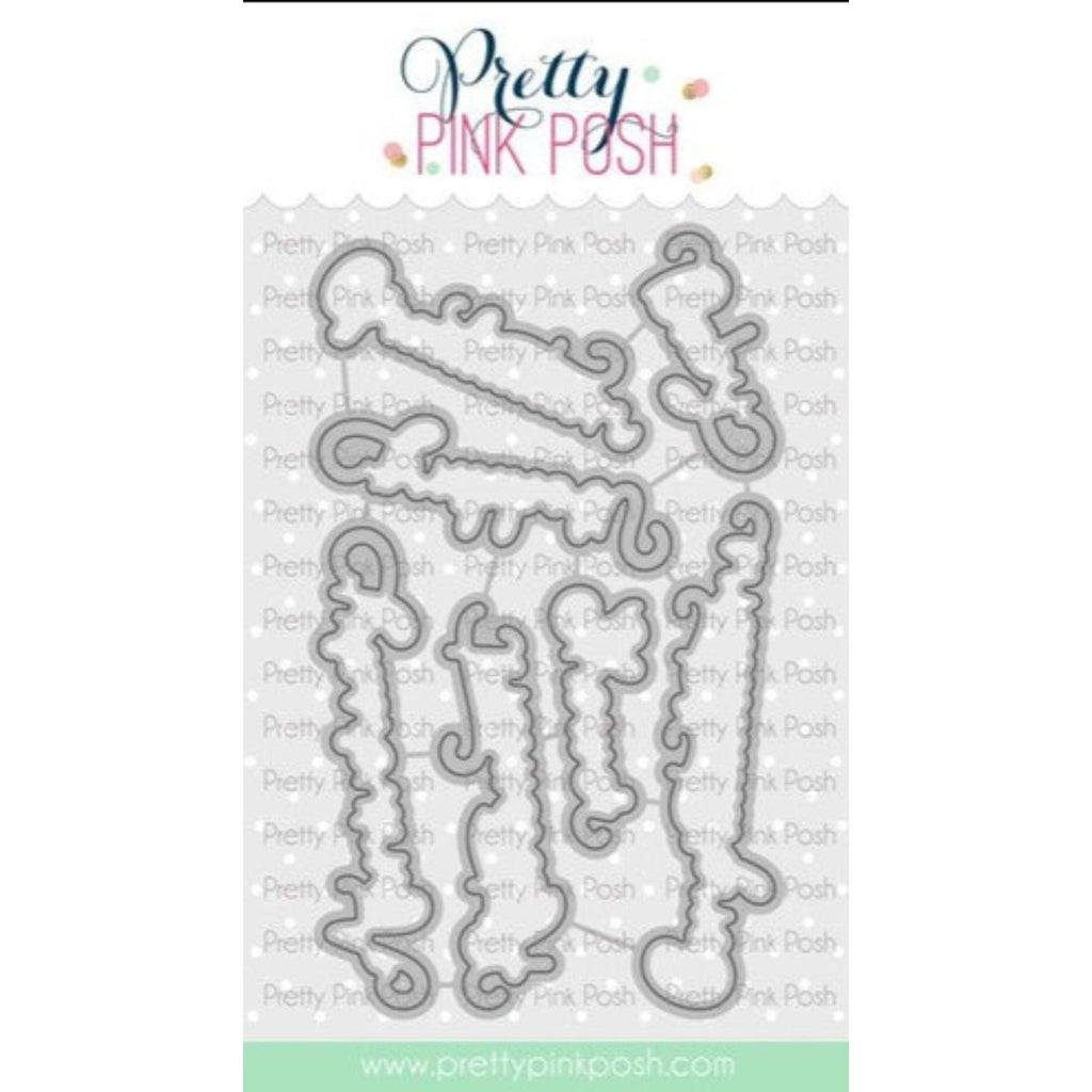Simon Says Stamp! Pretty Pink Posh CELEBRATION SCRIPTS Dies