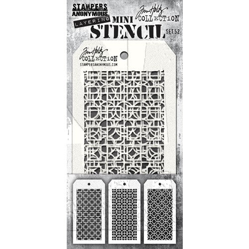 Simon Says Stamp! Tim Holtz MINI STENCIL SET 52 MST052