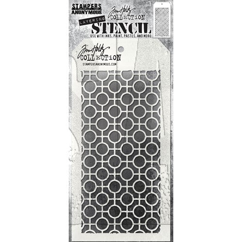 Simon Says Stamp! Tim Holtz Layering Stencil LINKED CIRCLES THS159