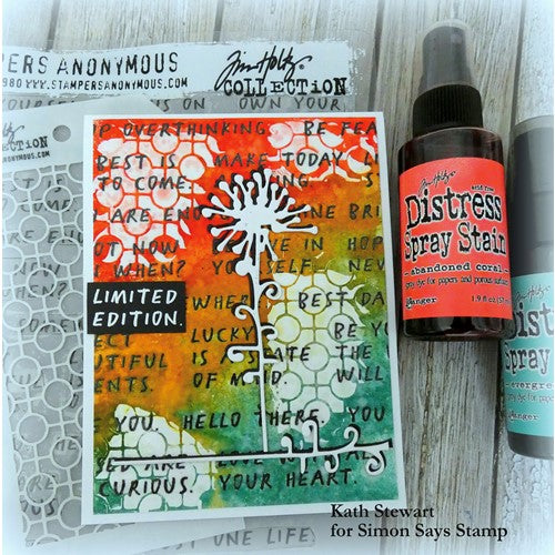 Simon Says Stamp! Tim Holtz Layering Stencil LINKED CIRCLES THS159