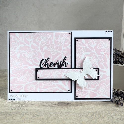 Simon Says Stamp! Creative Expressions CHERRY BLOSSOM Stencil Set cest076