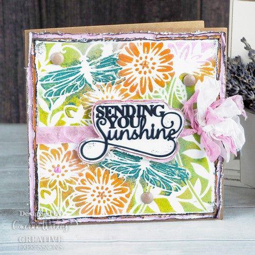 Simon Says Stamp! Creative Expressions DELICATE DRAGONFLIES Stencil Set cest073