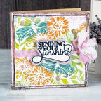 Simon Says Stamp! Creative Expressions DELICATE DRAGONFLIES Stencil Set cest073