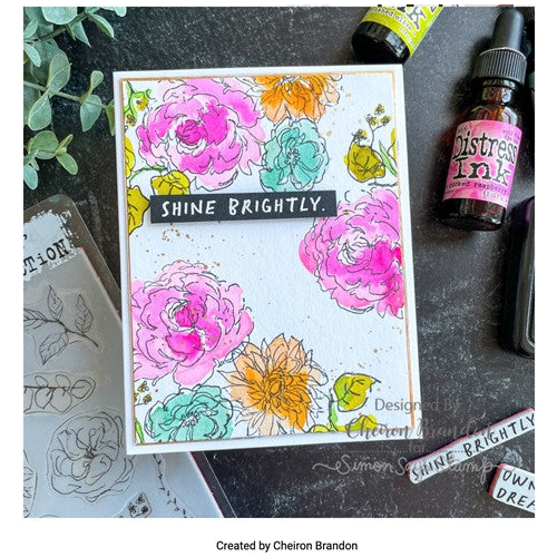 Simon Says Stamp! Tim Holtz Cling Rubber Stamps FLORAL ELEMENTS CMS445