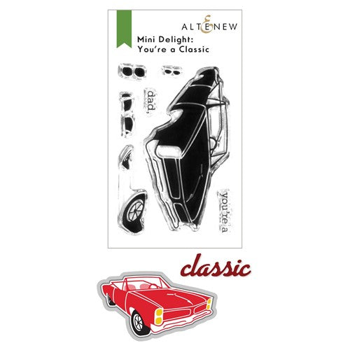 Simon Says Stamp! Altenew MINI DELIGHT YOU'RE A CLASSIC Clear Stamp and Die Bundle ALT7059BN