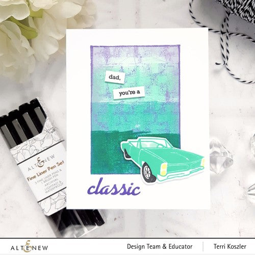 Simon Says Stamp! Altenew MINI DELIGHT YOU'RE A CLASSIC Clear Stamp and Die Bundle ALT7059BN