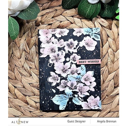 Simon Says Stamp! Altenew CHERRY PLUM BLOSSOM 3D Embossing Folder ALT7080