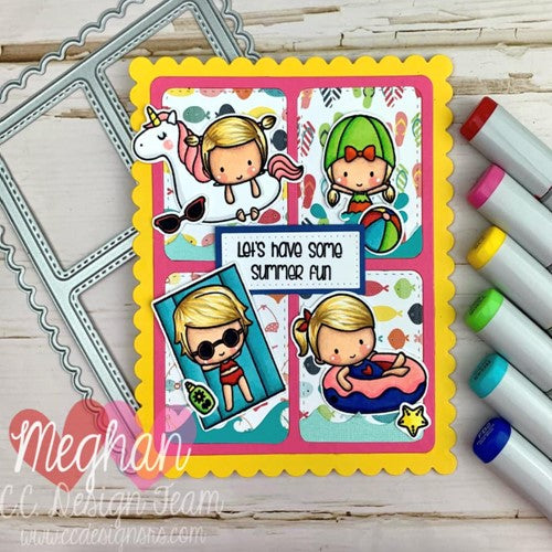 Simon Says Stamp! C.C. Designs BEACH TIME Clear Stamp Set ccd0258*