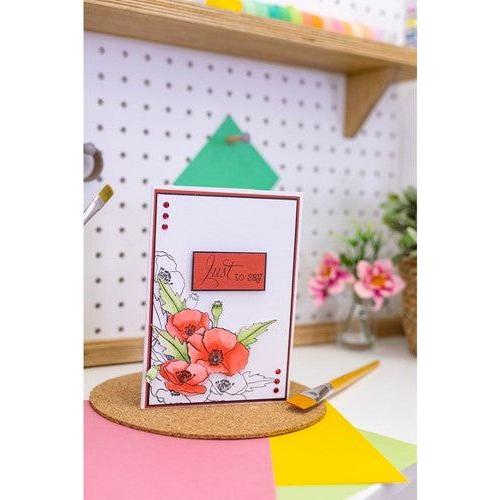 Simon Says Stamp! Crafter's Companion PROUD POPPIES Clear Stamp Set cc-stp-prpo