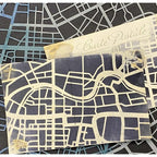 Simon Says Stamp! StencilGirl CITY MAP MASK Stencil Set l899