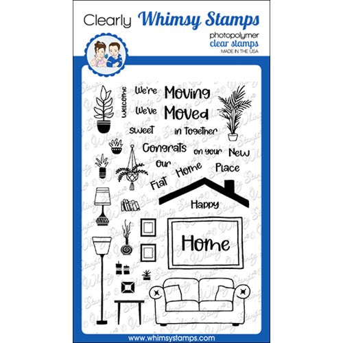 Simon Says Stamp! Whimsy Stamps MOVING IN Clear Stamps CWSD414