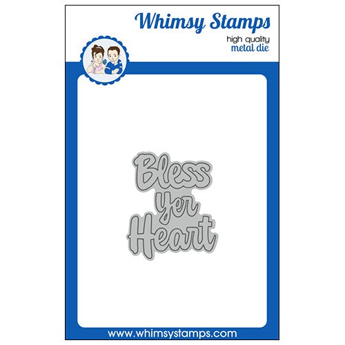 Simon Says Stamp! Whimsy Stamps BLESS YOUR HEART Word Die WSD324b