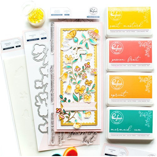 Simon Says Stamp! PinkFresh Studio WILDFLOWER SLIMLINE Clear Stamp Set 150722 | color-code:ALT01