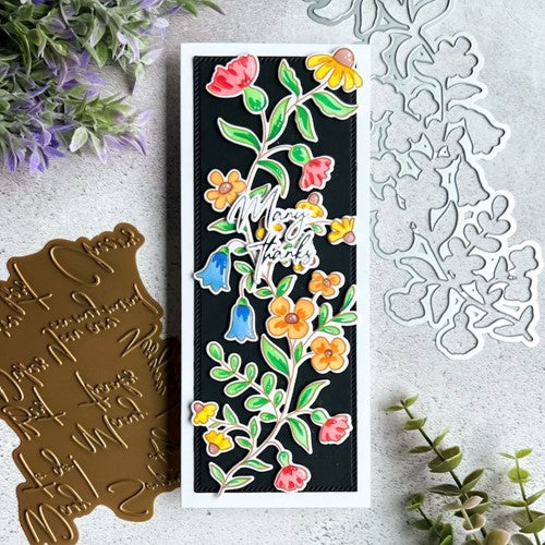 Simon Says Stamp! PinkFresh Studio WILDFLOWER SLIMLINE Clear Stamp Set 150722 | color-code:ALT06