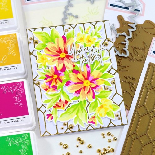 Simon Says Stamp! PinkFresh Studio PAINTED DAISIES Clear Stamp 151322 | color-code:ALT08