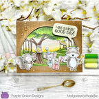 Simon Says Stamp! Purple Onion Designs WOODLAND BACKGROUND Cling Stamp pod1256