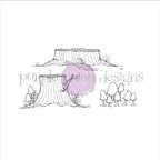 Simon Says Stamp! Purple Onion Designs WOODLAND FLOOR Cling Stamp pod1258